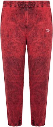 Diesel Rode denim jeans met modern design - Heren - Slim Fit Jeans - Rood - L - Denim - Jeans