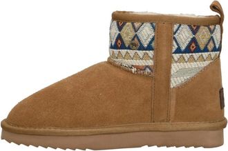 Warmbat Wallaby Geweven Print - Dames - Winterlaarzen - Bruin - 38 EU - Wol - Schoenen
