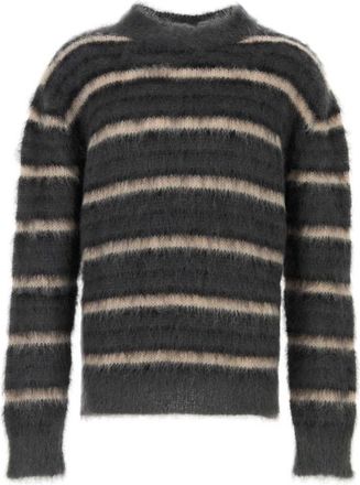 Marni Dark Grey Striped Sweater