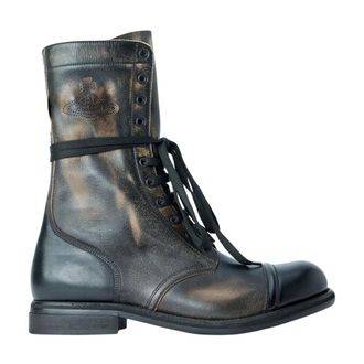 Vivienne Westwood Schoenen, Heren, Zwart, 43 EU, Leer, Parachute Boots