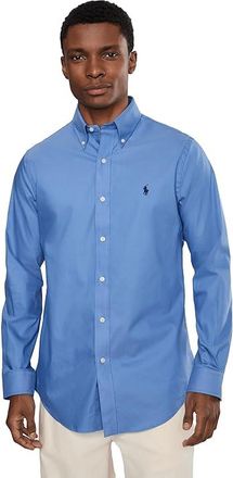 Polo Ralph Lauren Classic Fit Performance Twill Shirt Mens Clothing Harbor Island Blue : 2XL, Elastane/Nylon