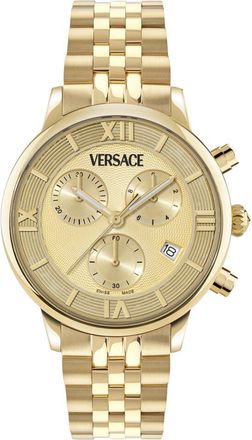 Versace Womens Classic Round Chrono Watch