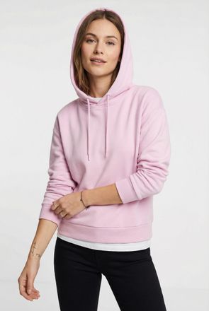 Only Play Kapuzensweatshirt ONLY PLAY ONPLOUNGE LS HOOD SWEAT - NOOS, Damen, Gr. XL, bonbon, Sweatware, Obermaterial: 80% Polyester, 15% Viskose, 5% Elasthan, u