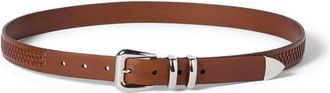 Brunello Cucinelli Belt with braided decoration in Brown at Nordstrom, Size 110