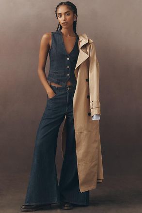 Pilcro The Adi Regenerative Cotton Mid-Rise Flare Jeans by Pilcro