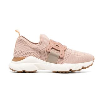 Tod's Sneakers, female, Pink, 5 UK, Pink Knitted Slip-On Trainers
