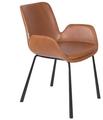 Zuiver Armlehnstuhl Brit Ll - Cognac
