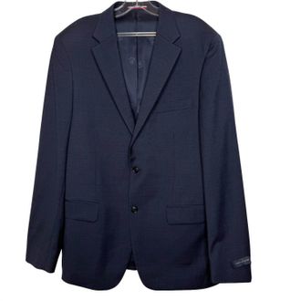 Tommy Hilfiger Mens Wool Stretch Fit Blazer In Blue