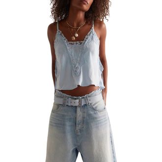 Free People Someone Like You Crop Camisole in Skyride at Nordstrom, Size X-Large