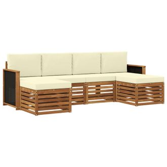 vidaXL Juegos De Sof&aacute;s Madera De Acacia S&oacute;lida Vidaxl