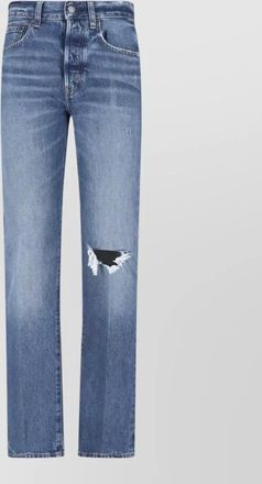 Polo Ralph Lauren straight leg trousers distressed detail belt loops