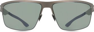 Ic! Berlin IC0061 Nate Polarized 02R Mens Sunglasses Grey Size 63