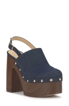 Jessica Simpson Caze Stud Platform Sandal in Indigo at Nordstrom, Size 6.5