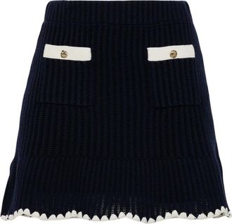 Self Portrait Mujer, Faldas, Azul, Talla: M