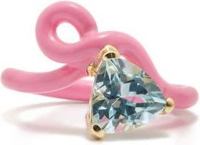 Bea Bongiasca Vine Enamel & Gemstone Ring in Pink at Nordstrom, Size 7