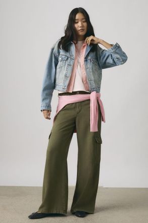 Levi's Pantalones cargo Baggy Dad Lightweight - Mujer - 23X30 - Verde / Drapey Ivy Green Gd