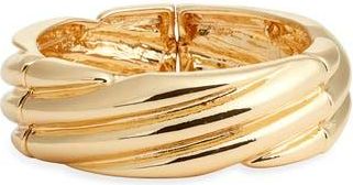 Nordstrom Twisted Cuff Stretch Bracelet in Gold at Nordstrom Rack
