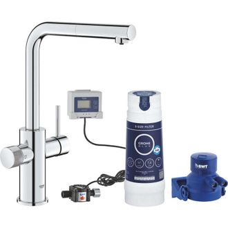 GROHE 30 591 000 Blue Pure Minta Starter Kit Con Grifo Extra&iacute;ble Cromo - Ref: 30 591 000