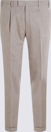 Pantaloni Torino Beige Wool Pants