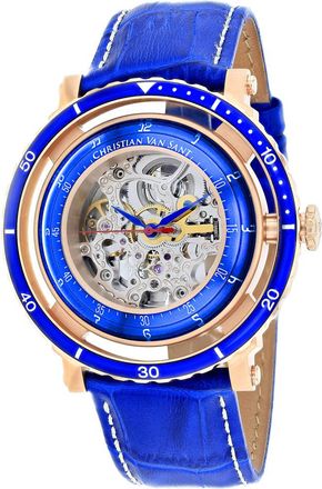 Christian Van Sant Mens Dome Silver Round 45mm