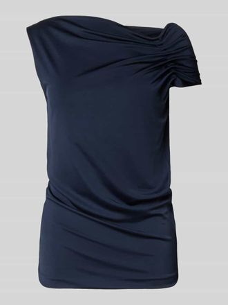 HUGO BOSS Relaxed Fit Top aus Viskose-Mix Modell JOIA in Marine, Gr&ouml;&szlig;e XL