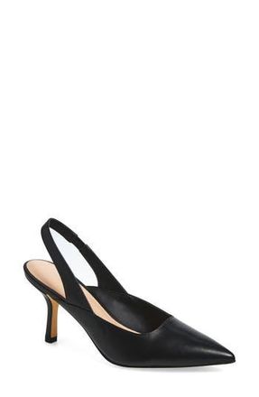 Stuart Weitzman Zuri Slingback Leather Pump in Black at Nordstrom Rack, Size 6
