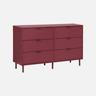 Sweeek C&oacute;moda De Madera Y Metal Con 6 Cajones