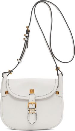 Valentino Garavani Small Flaneuse Leather Shoulder Bag in White at Nordstrom