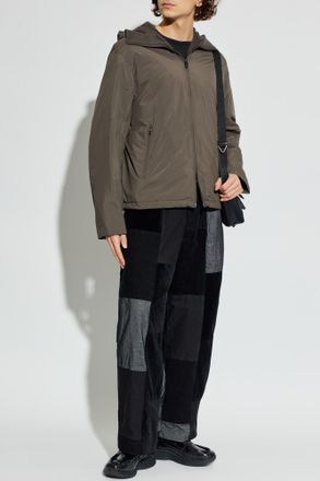 Emporio Armani Jacket With Hood, Mens, Brown