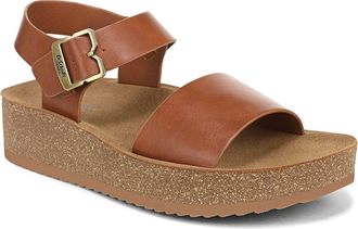 Dr. Scholls Happy Lucky Wedge Platform Sandal in Honey Brown at Nordstrom, Size 6.5