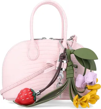 Self Portrait Croc-Embossed Leather Toast Mini Bag