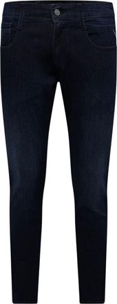 Replay Anbass herenjeans met vervaagde look, slim fit (Blauw)