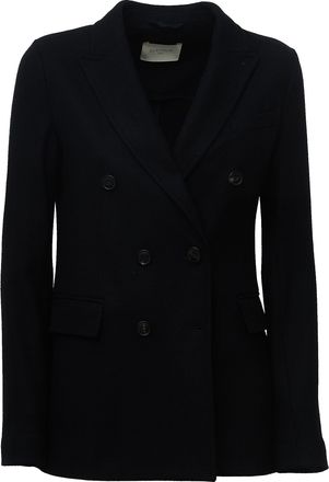 Circolo 1901 Double-Breasted Wool Jersey Blazer