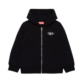 Diesel Stylish Nero Sweatshirt - male - Diesel - Kids Sweatshirts - Black - 14 Y - Kids