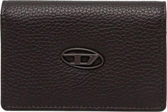 Diesel logo-plaque cardholder - Brown