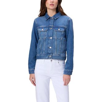 Paige Mari Denim Trucker Jacket in Catamaran at Nordstrom, Size Small