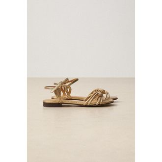 Rivecour Platte leren sandalen n&deg;112