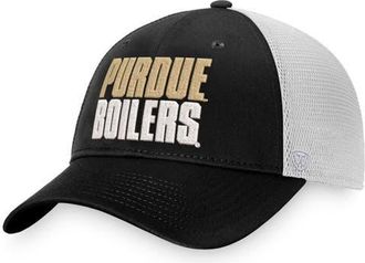 Top of the World Mens Top of the World Black/White Purdue Boilermakers Stockpile Trucker Snapback Hat at Nordstrom