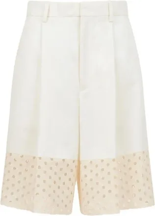 Marni Bermuda Broek - Dames - Korte Broeken - Wit - XS - Korte Broeken