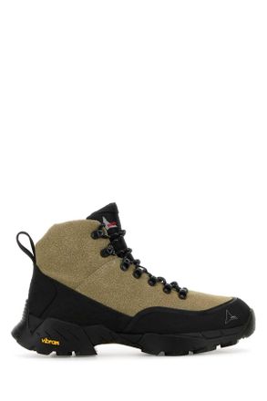 Roa Two Tone Leather And Rubber Andreas Ankle Boots