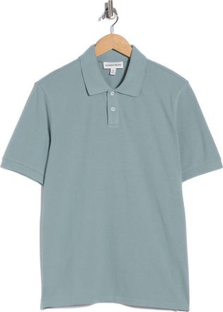 Nordstrom Cotton Blend Piqu&eacute; Knit Polo in Blue Spruce at Nordstrom Rack, Size Xx-Large