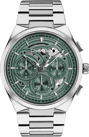 Calvin Klein Mens Skeleton Dial Chronograph Bracelet Watch - Metallic - OS