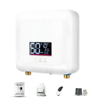 OEM Calentador De Agua Instant&aacute;neo De 7500 W, Mini Calentador De Agua El&eacute;ctrico Sin Tanque, De Montaje En Pared, Con Pantalla Led, Termostato Y Ajuste De 