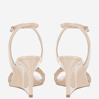 Gucci Leather Wedge Sandal - Beige