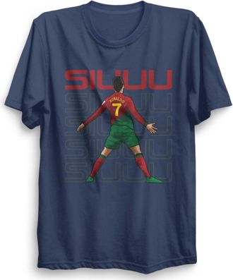 Generic Ronaldo Football Mens T Shirt | SIUUU Celebration Shirt | Crristiano Ronaldo-Inspired Tee | Football Shirt CR 7 Celebration Top | Unisex Men Women (UK