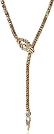John Hardy Naga Y-Necklace, 14K Gold, Diamond at Nordstrom, Size 17