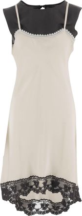 The Garment Mini Dress With Silk Slip And Lace Inserts