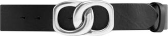 Depeche 14908 Leren Riem - Dames - Riemen - Zwart - 85 CM - Leer - Accessoires