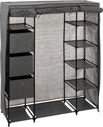 5five Simply Smart Armario Con 3 Cajas En Tejido Gris Antracita - 5five