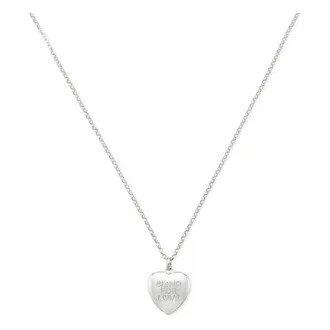 Gucci Necklaces, female, Gray, Size: ONE SIZE Blind for Love Pendant Necklace